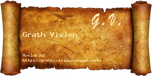 Grath Vivien névjegykártya